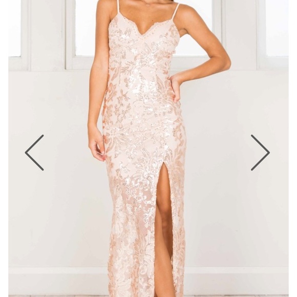 Rose gold maxi dress from Showpo - Picture 3 of 8